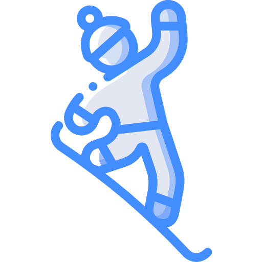 Snowboarding Basic Miscellany Blue icon