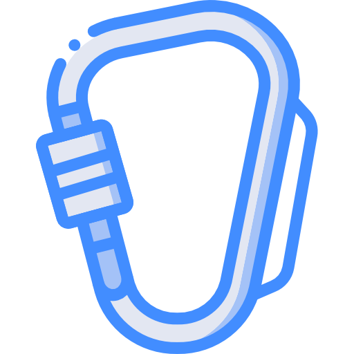 Carabiner Basic Miscellany Blue icon