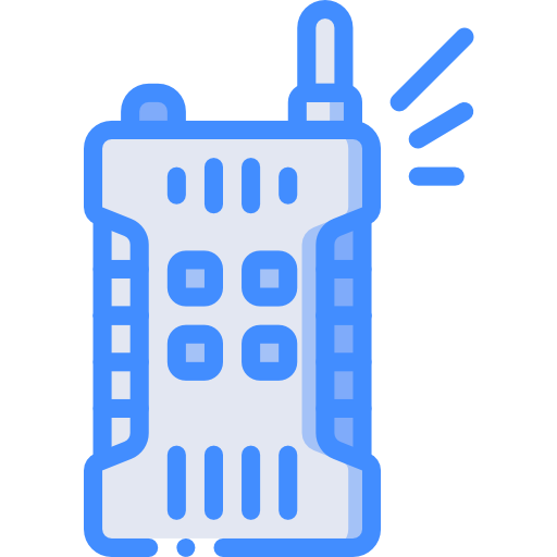 talkie walkie Basic Miscellany Blue Icône