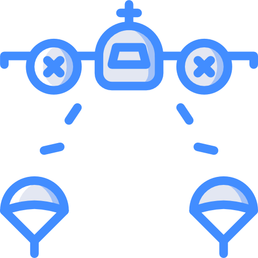 parachutespringen Basic Miscellany Blue icoon