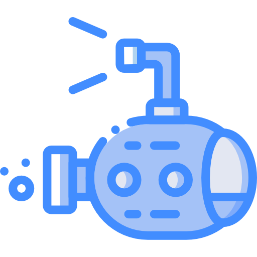Submarine Basic Miscellany Blue icon