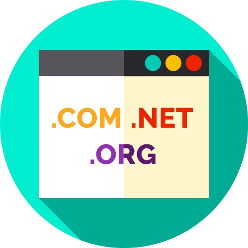 domain Flat Circular Flat icon