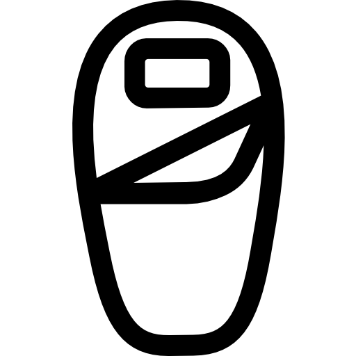 침낭 Basic Rounded Lineal icon