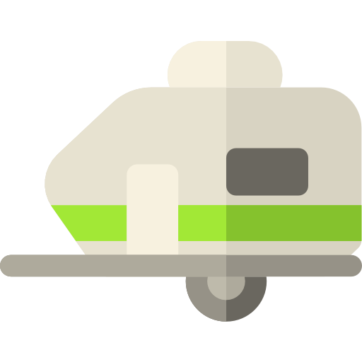 camper Basic Rounded Flat icono