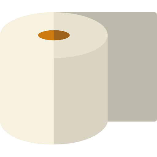 papel higiênico Basic Rounded Flat Ícone