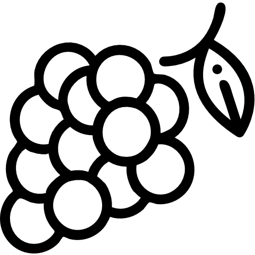 Виноград Detailed Rounded Lineal иконка