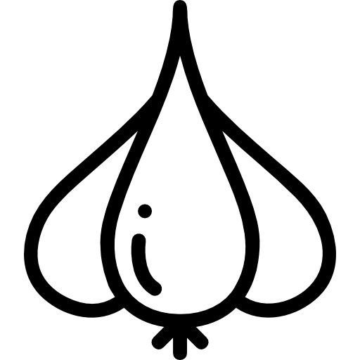 마늘 Detailed Rounded Lineal icon