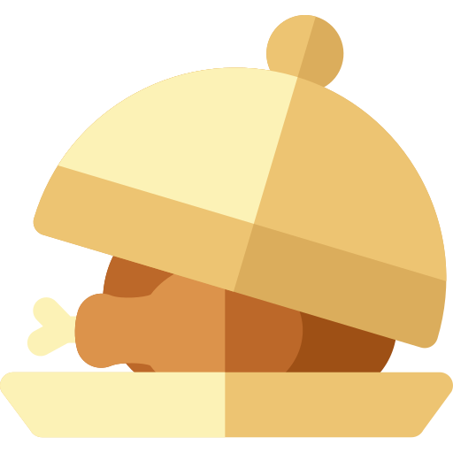 pollo Basic Rounded Flat icono