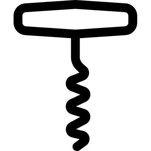 wijnopener Basic Rounded Lineal icoon