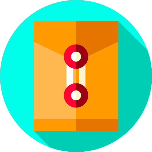 서류 Flat Circular Flat icon