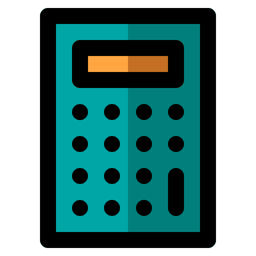 kalkulator Generic color lineal-color ikona
