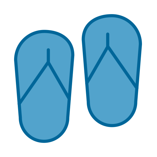 Flipflops Generic color lineal-color icon