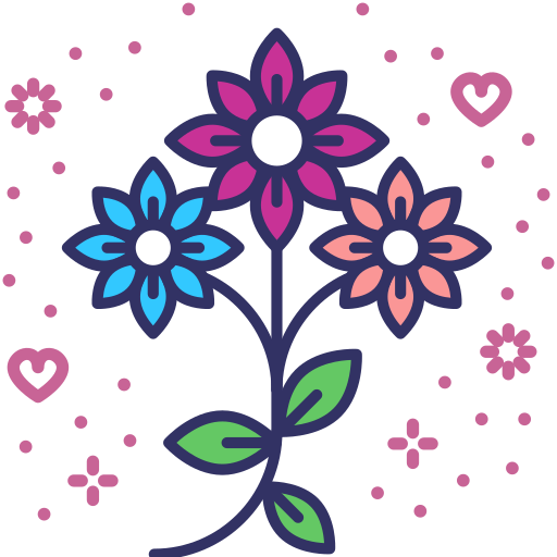 꽃들 Generic color lineal-color icon