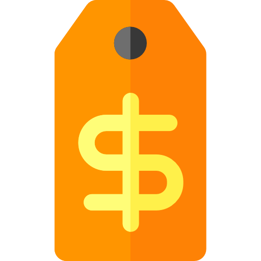 znacznik dolara Basic Rounded Flat ikona