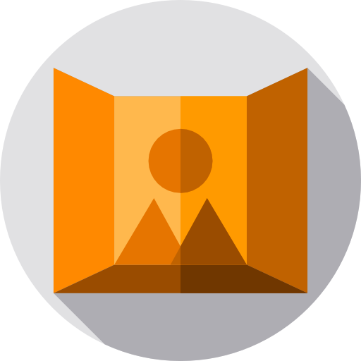 Virtual reality Flat Circular Flat icon