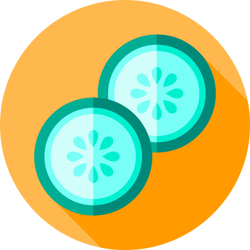 pepino Flat Circular Flat icono