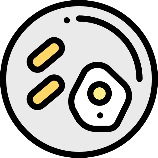 Breakfast Detailed Rounded Lineal color icon