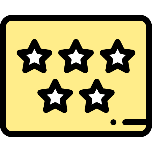 五つ星 Detailed Rounded Lineal color icon