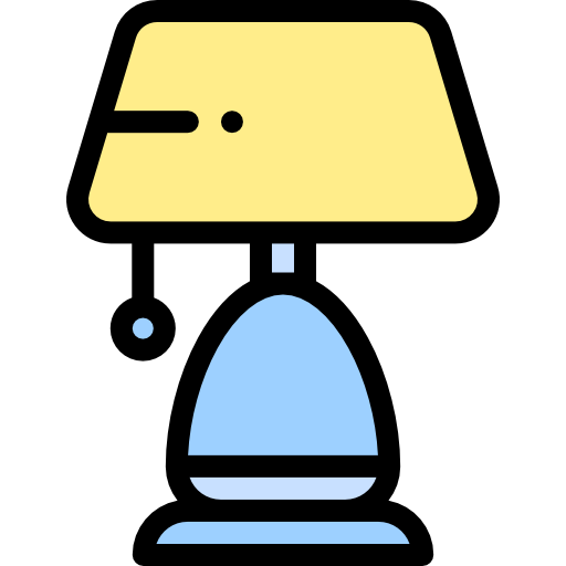램프 Detailed Rounded Lineal color icon