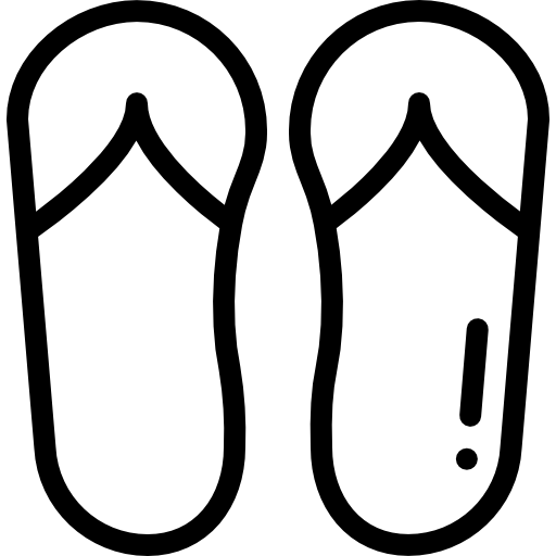 ビーチサンダル Detailed Rounded Lineal icon