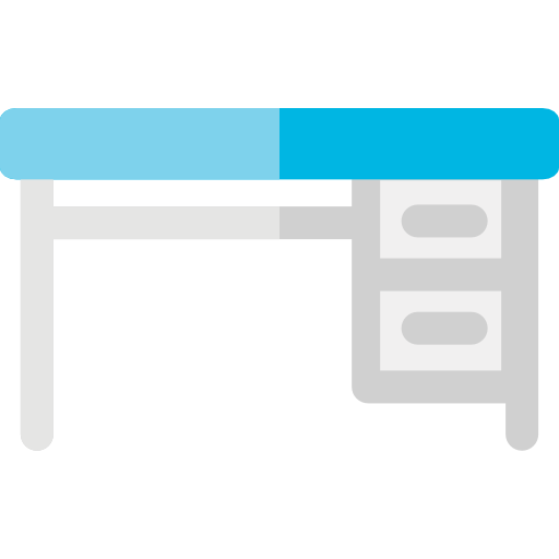 scrivania Basic Rounded Flat icona