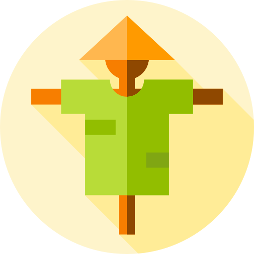 Scarecrow Flat Circular Flat icon