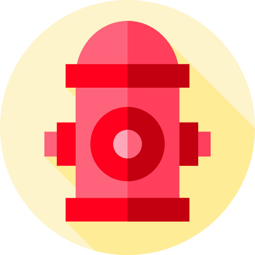 hydrant Flat Circular Flat ikona