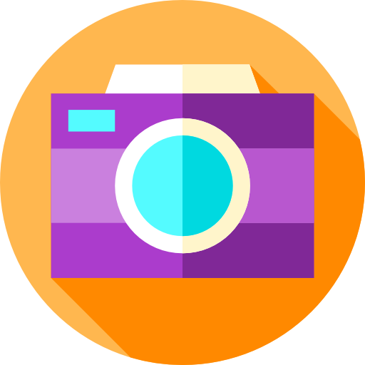 카메라 Flat Circular Flat icon