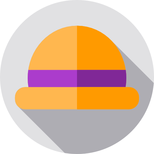 태양 모자 Flat Circular Flat icon