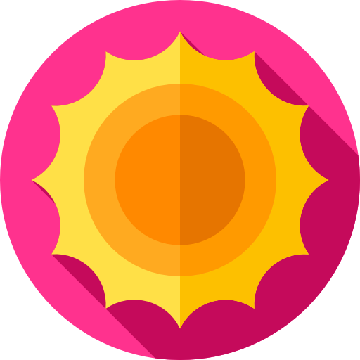 sole Flat Circular Flat icona
