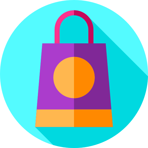 Shopping bag Flat Circular Flat icon