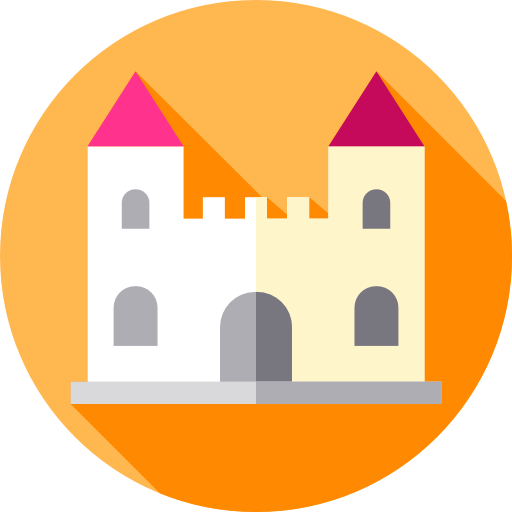 castillo Flat Circular Flat icono