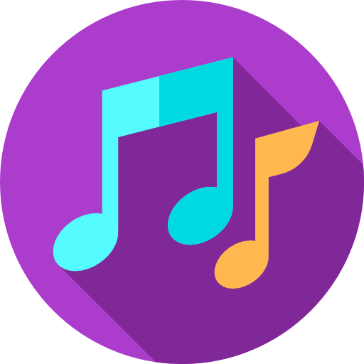 Music Flat Circular Flat icon