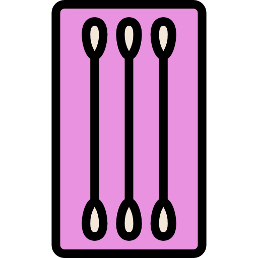Cotton buds Iconixar Lineal Color icon