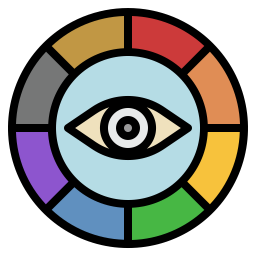 visión Generic color lineal-color icono