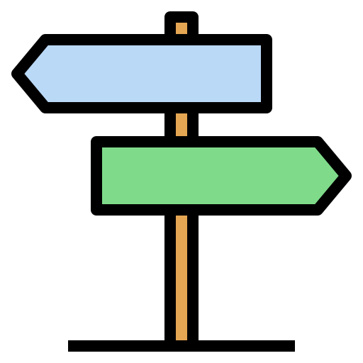 Direction Generic color lineal-color icon