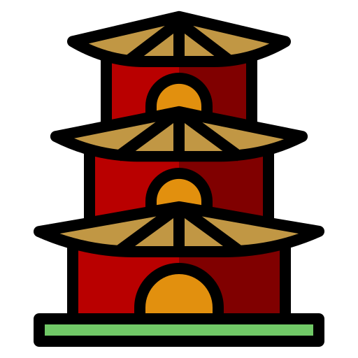 ciudad Generic color lineal-color icono