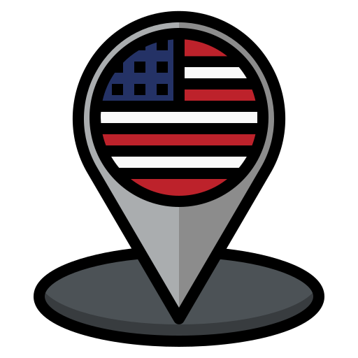 usa Generic color lineal-color icon