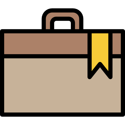 Briefcase Iconixar Lineal Color icon
