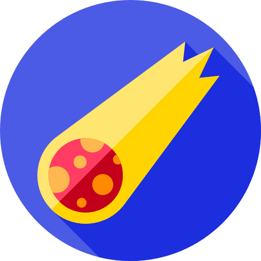 流星 Flat Circular Flat icon
