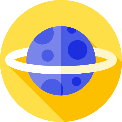 planeta Flat Circular Flat ikona
