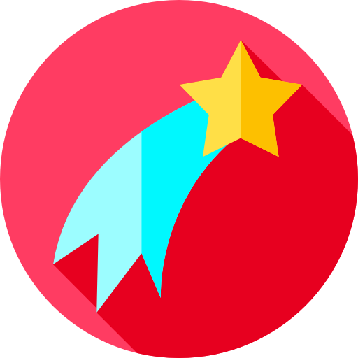 流れ星 Flat Circular Flat icon