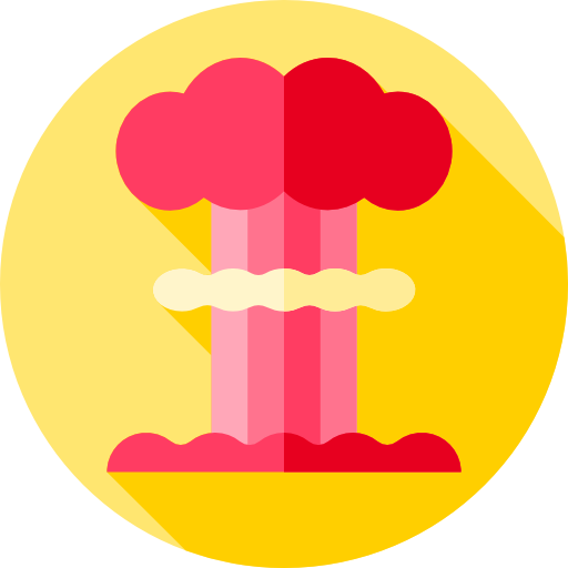 Explosion Flat Circular Flat icon