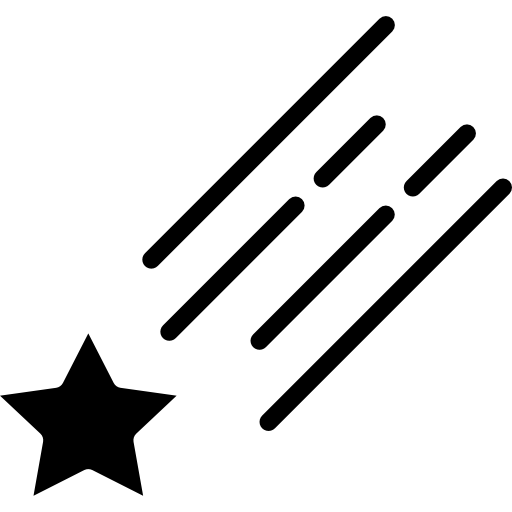 sternschnuppe Iconixar Glyph icon