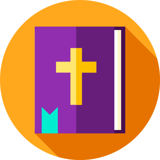 biblia Flat Circular Flat icono