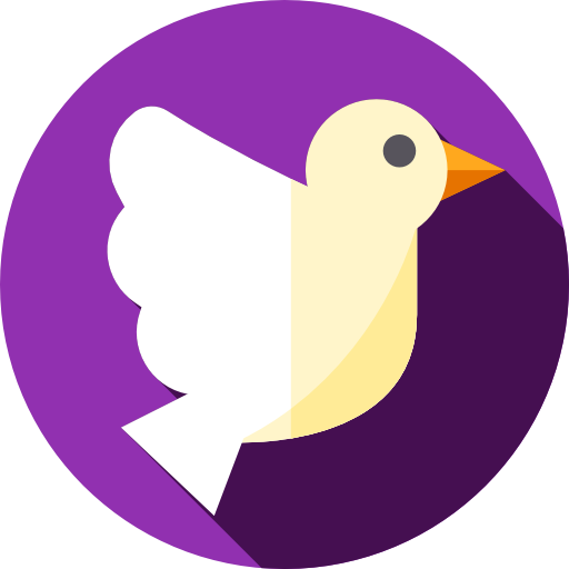 Dove Flat Circular Flat icon