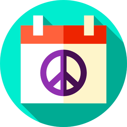 pacifisme Flat Circular Flat icoon