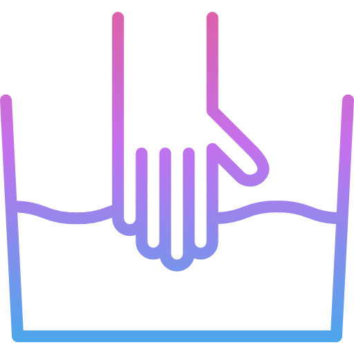 lavado a mano Iconixar Gradient icono