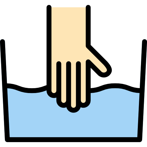 Hand wash Iconixar Lineal Color icon