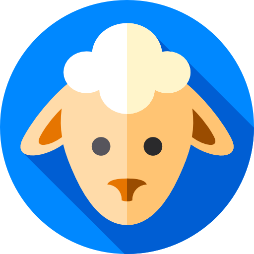 Sheep Flat Circular Flat icon